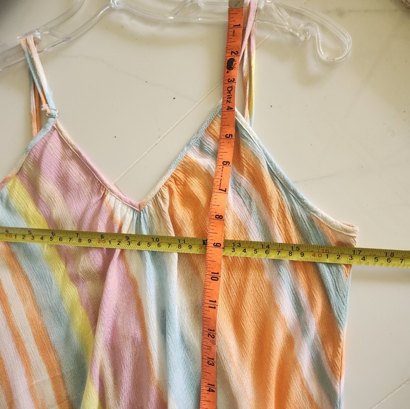 Mustard Seed EUC Spaghetti Straps Spring Summer Vacation Medium  Maxi Sundress - Picture 11 of 14